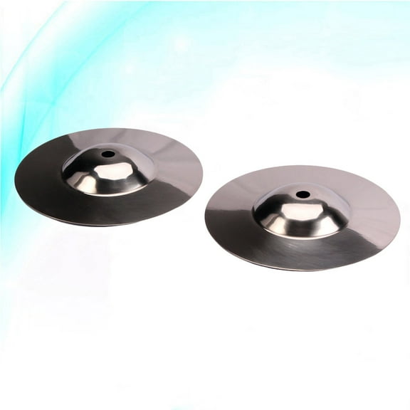 Clispeed Drum Percussion Accessories Metal Silver Beginners Performance 2Pcs