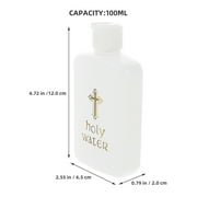 Clispeed 2Pcs Refillable Holy Water Bottles For Religious Ceremonies And Home Decoration With White Pe