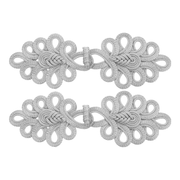 Clispeed 2pcs Polyester Frog Closure Chinese Knots Frog Buttons for Handcraft Enthusiasts Coats