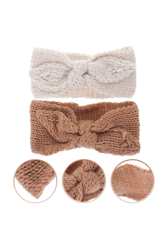 2pcs Baby Girl Hair Bows Pink Fabric Head Accessory with Cute Style for Birthday Party