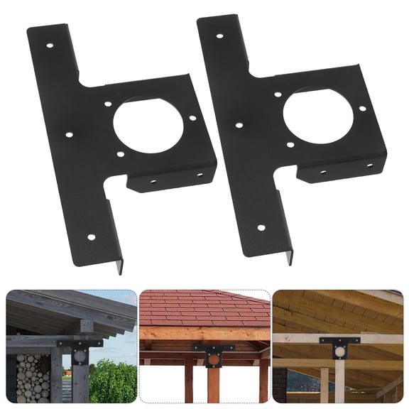 Clispeed 2Pcs T Post Mounting Brackets T Shape Support Frame Parks