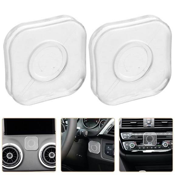 Clispeed 2-Pack Transparent Nano Gel Pads Multi-Purpose Adhesive Phone Holders for Motorcycle and Car Use