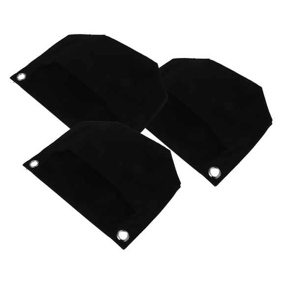 Clispeed 3Pcs Black Hanging Herb Planter Bags Multi Functional Fabric Plant Containers for Gardening