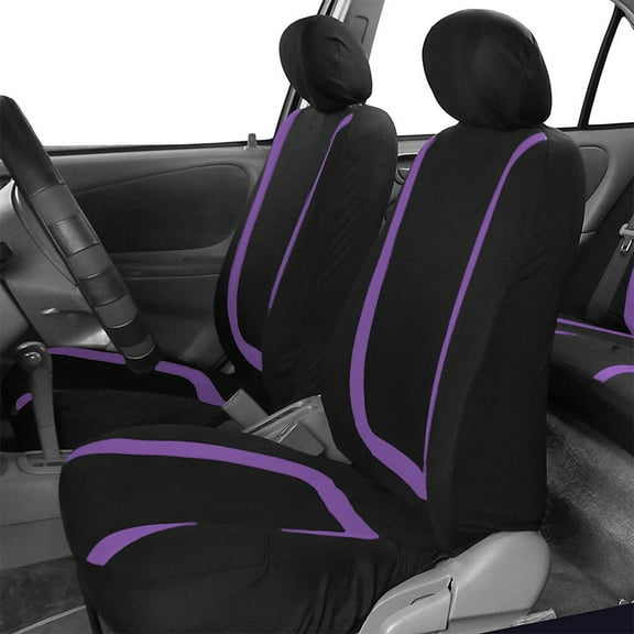 Clispeed 4 Pcs Truck Seat Protector Car Seat Cover Automotive Accessories Cloth Purple for Car Use