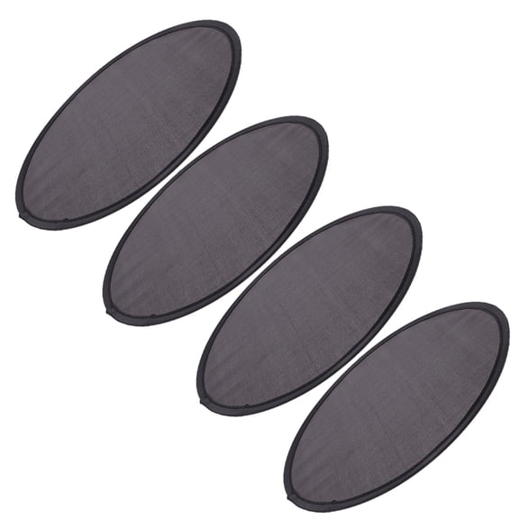 Clispeed 4Pcs Foldable Black Hand Fans Lightweight Handheld Fans for Decoration