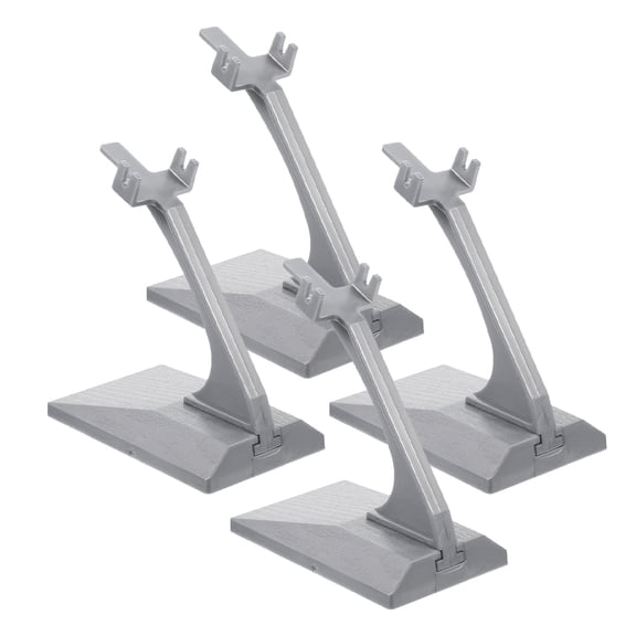 Clispeed 4Pcs Plastic Aircraft Display Holders Grey Stable Model Rack for Airplane Decor