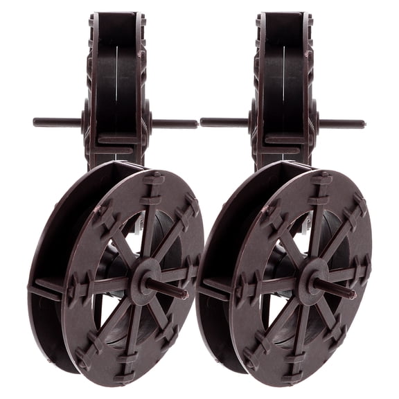 Clispeed 4Pcs Garden Water Wheel Round Plastic Flowing Water Landscape Model for Diy Projects and Outdoor Spaces