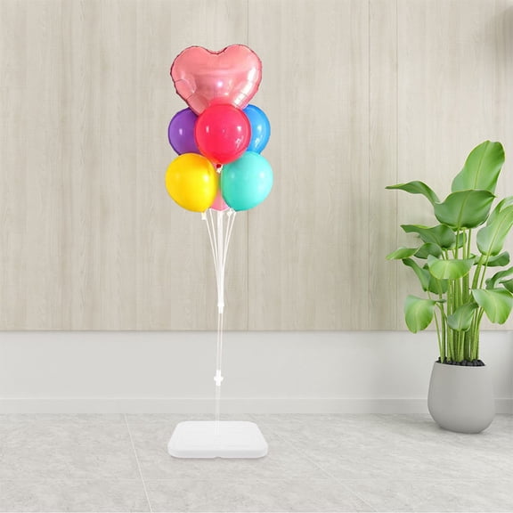 Clispeed Balloon Pillars Stand Kit White Plastic 4Pcs