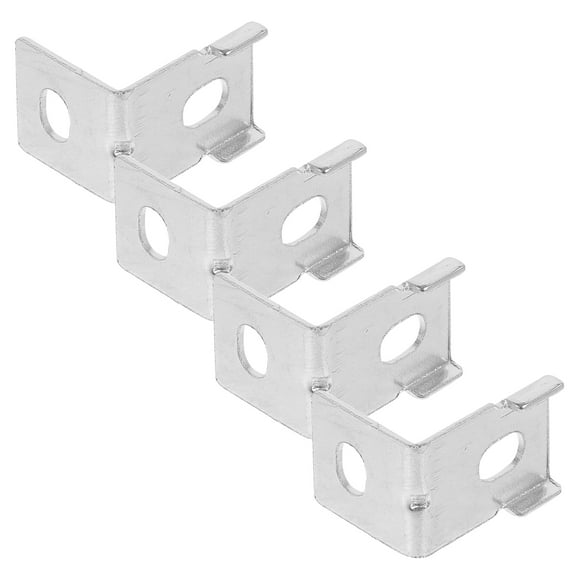 Clispeed 4Pcs Sturdy Metal Brackets for Power Supply Fixation Compatible with 250W to 600W Units