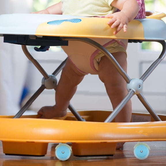 Clispeed 4-Pack Removable Walker Wheels Replacement Plastic Stroller Casters Easy to Detach for Daily Use and Smooth Mobility