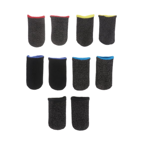 Clispeed Thumb Sleeves for Mobile Gaming Copper Fiber 5 Pairs Blue
