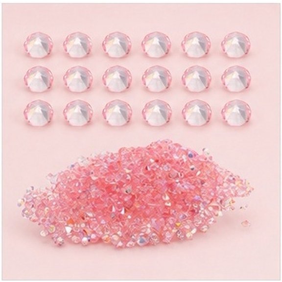 Clispeed 5000Pcs Pink Acrylic Gems Vase Filler and Table Scatter for Wedding and Craft Decoration