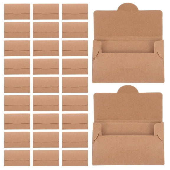 Clispeed Hotel Key Card Envelopes Khaki Kraft Paper 50PCS