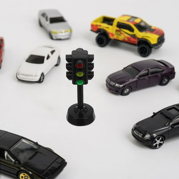 Clispeed 6Pcs Railroad Crossing Toy Traffic Light Toy For Kids With Simulation Design For Role-playing