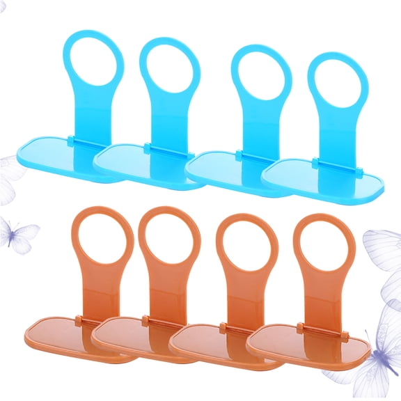 Clispeed 8Pcs Folding Mobile Phone Wall Hanger Folding Holder Cell Phone Hook Charging Partner