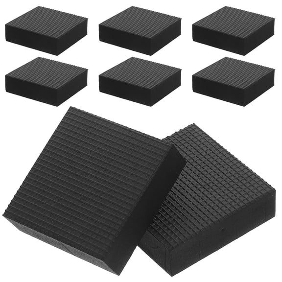 Clispeed Black Rubber Plant Riser for Home Use Durable Grip Pads 8Pcs