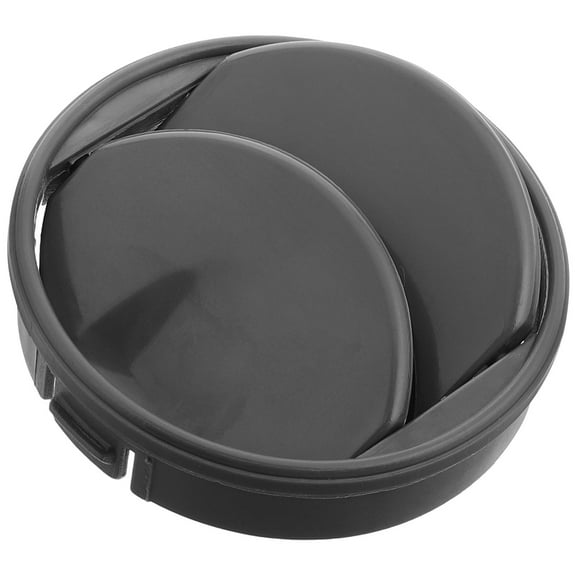 Clispeed Universal Fit Grey Plastic Dashboard Air Vent with Adjustable Round Cover for Passenger Vehicles