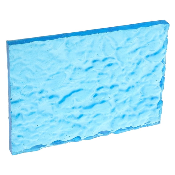 Clispeed Resin Model Base with Realistic Sea Surface Ripple Blue Handmade Decorative Display Stand