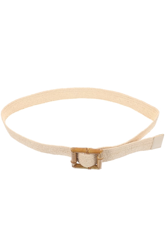 Raffia Waist Belt Waist Belt Khaki Bamboo 1Pcs Buckle Fastening Women Daily Wear