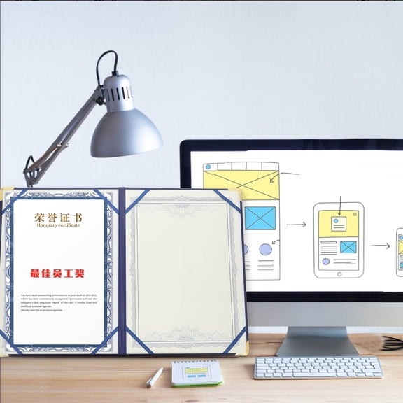 Clispeed Graduation Certificate Holder PU Document Cover for Diplomas, Awards, and Important Papers