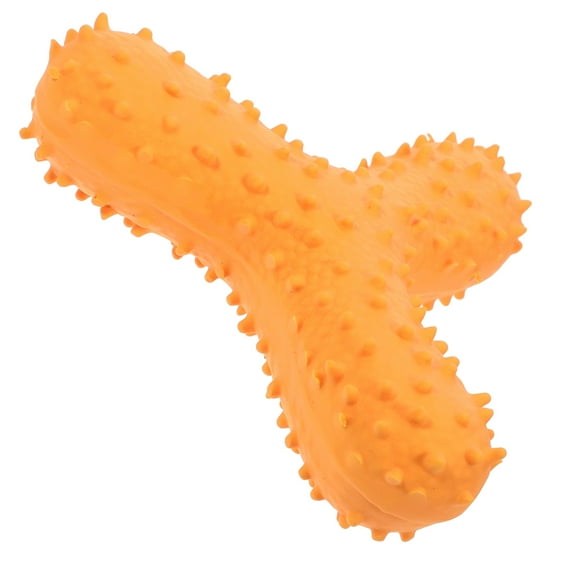 Clispeed Chuck It Balls Dog Squeaky TPR Toy Orange 1Pcs