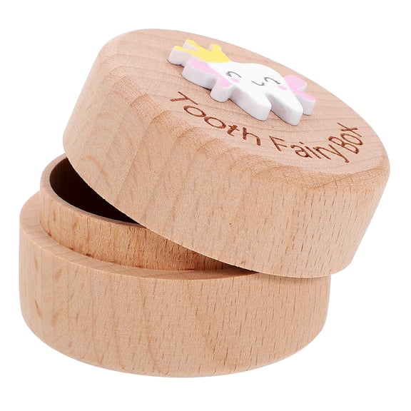 Clispeed Tooth Keeper Keepsake Box for Wood Storage 1Set