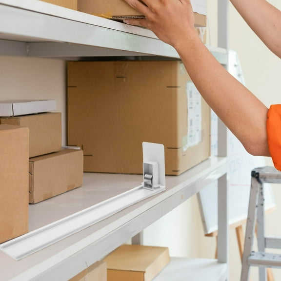 Clispeed Automatic Shelf Organizer for Drinks and Cans in White Organization for Supermarkets and Convenience Stores