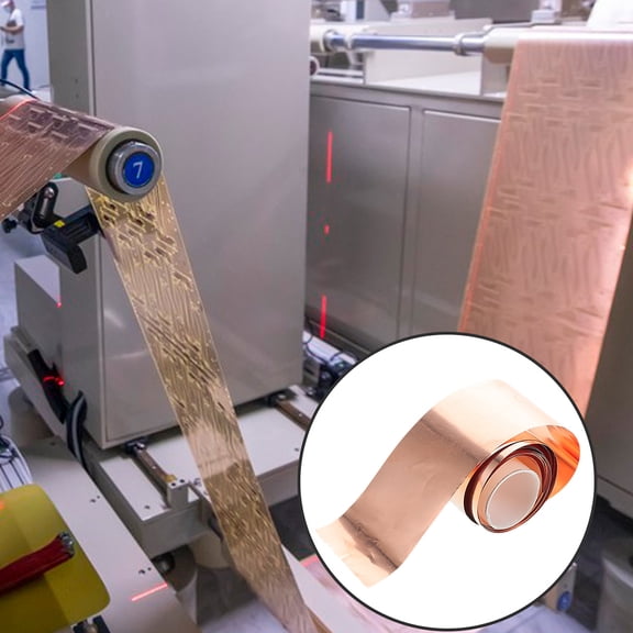 Clispeed Conductive Adhesive Copper Foil Tape Flexible Copper Sheet for Engineering and Crafting