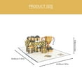thumbnail image 1 of Clispeed Graduation Wish Card 3D Popup Golden Paper 1 Set for Most Festivals and Holidays, 1 of 8