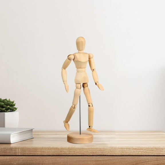 Clispeed Wooden Jointed Mannequin Artist Wood 1 Set