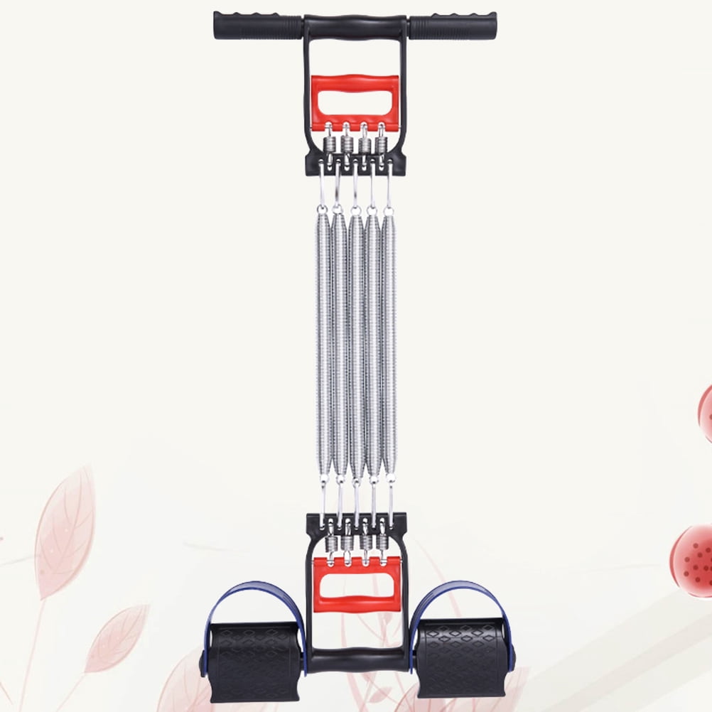 Clispeed Multifunctional Muscles Strengthen Exerciser with Handle Pull Rope and Foot Spring Pedal for Home Use