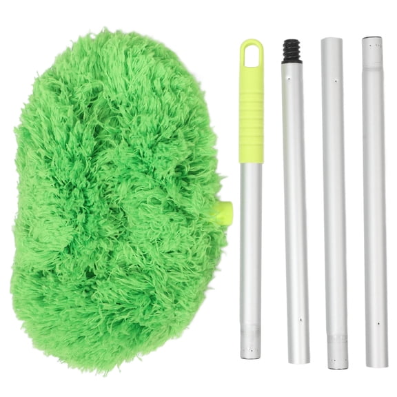 Clispeed Extendable Ceiling Fan Duster with Aluminum Alloy Pole for Indoor and Outdoor Cobweb Removal