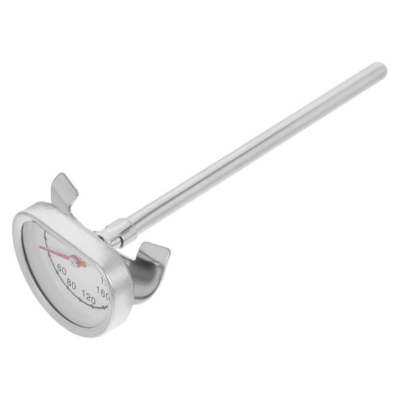Clispeed Frying Thermometer for Oil with Temperature Measurement Silver 1Pack