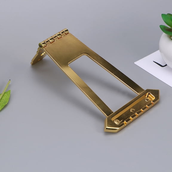 Clispeed Metal Guitar Tailpiece Set for Jazz Guitar Durable Golden Replacement with Screws