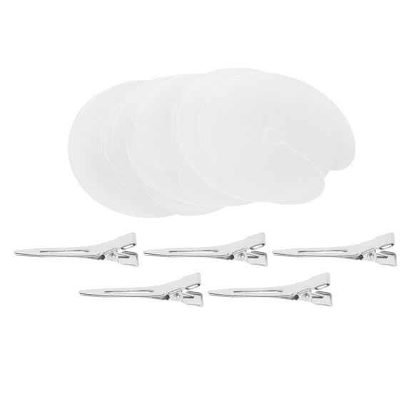 Clispeed 1Set Hair Extension Protective Shield with Heat Insulation Guards and Multiuse Hair Clips