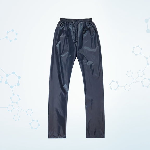 Clispeed Women Rain Pants Double Layer Dark Blue Waterproof 1Pack for Camping and Hiking