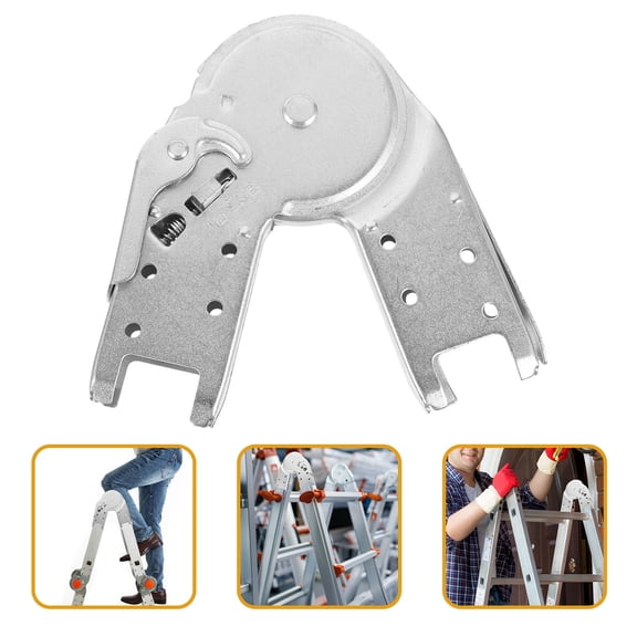 Clispeed Ladder Parts Replacement Folding Ladder Hinge Steel Sheet Locking 1Pcs