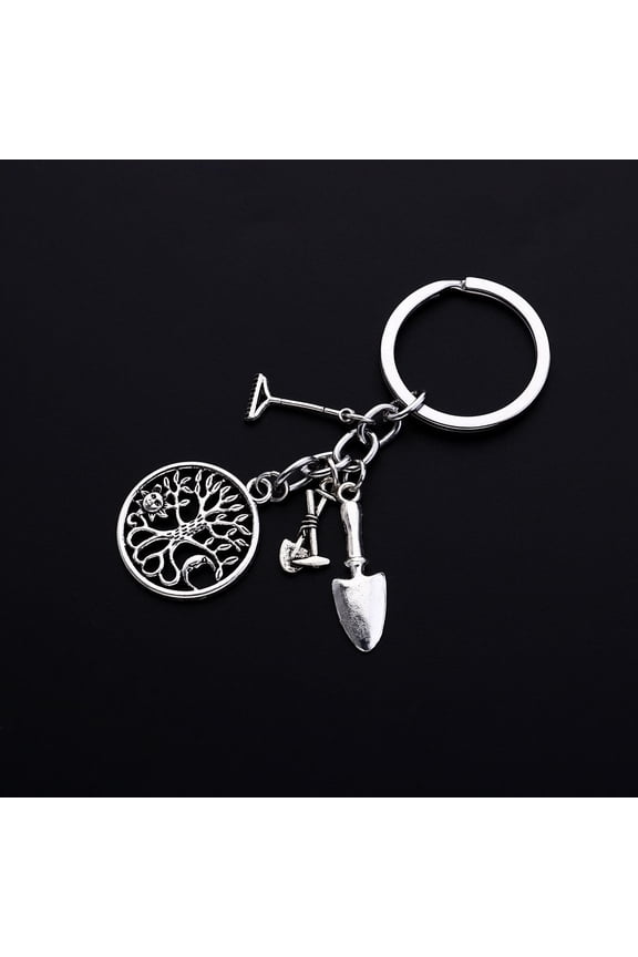 Tree Shaped Keychain Shovel Design Key Holder 1Pack for Teachers Day