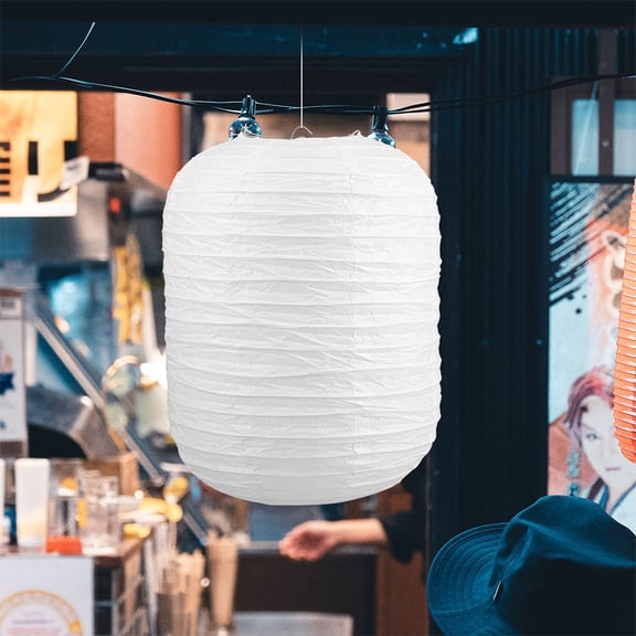 Clispeed Foldable White Paper Lampshade for Pendant Lamp Soft Light Diffuser