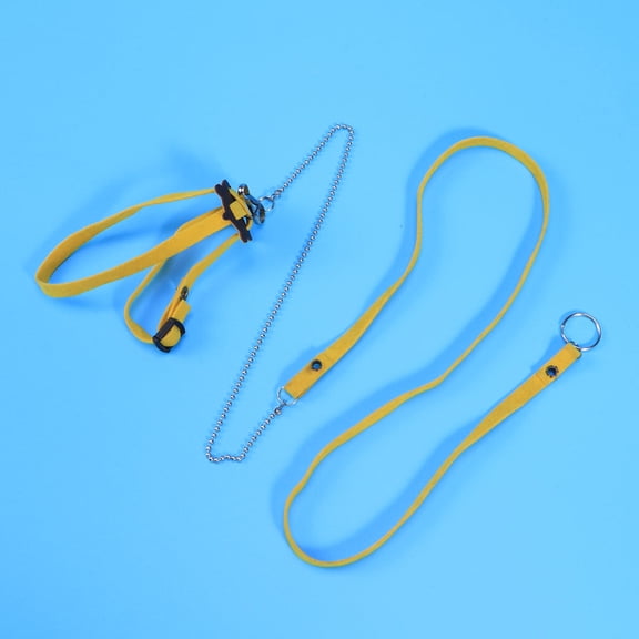 Clispeed Yellow Adjustable Reptile Leash Designed for Turtle and Lizard Pet Supplies