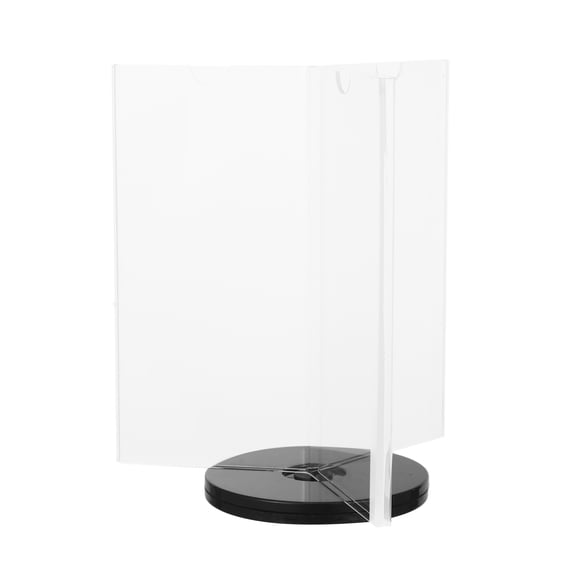 Clispeed Acrylic Multi-Sided Menu Holder with Stable Base for Restaurant, Home, and Exhibition Display Use