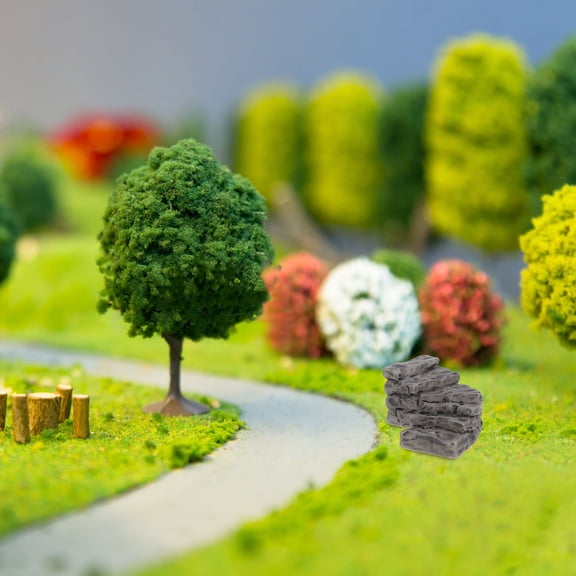 Clispeed Resin Faux Stone Bridge for Miniature Landscape and Dollhouse Decoration Accessory