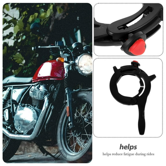 Clispeed Motorcycle Throttle Lock Black ABS for Motorbike Stable and Secure Throttle Control