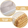 thumbnail image 1 of Clispeed Handwoven Wicker Basket with Washable Liner Multipurpose Storage for Home and Office, 1 of 10