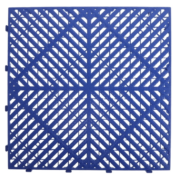 Clispeed Plastic Interlocking Garage Drainage Mat Non Slip Grid Panels for Durable Car Wash Floors