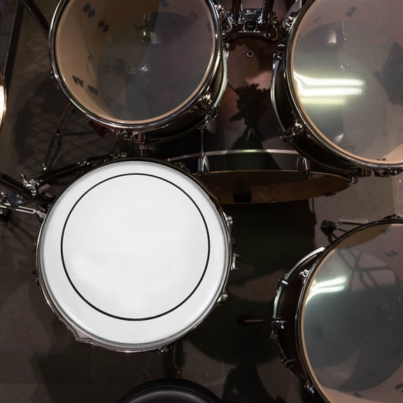 Clispeed Drum Heads Pack Transparent Polyester Film Aluminum Material Drum Accessory