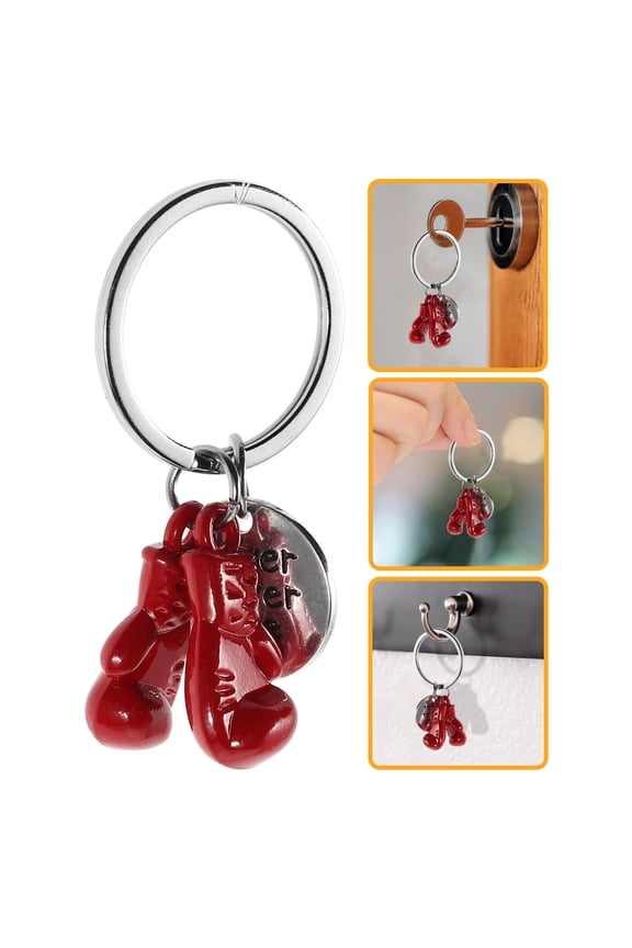 Gloves Boxing Keychain Multi Plastic 1Set Motivational Reminder For Coaches