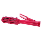Clispeed Red Folding Comb with V Shape Design and Heat Resistant ABS for Travel