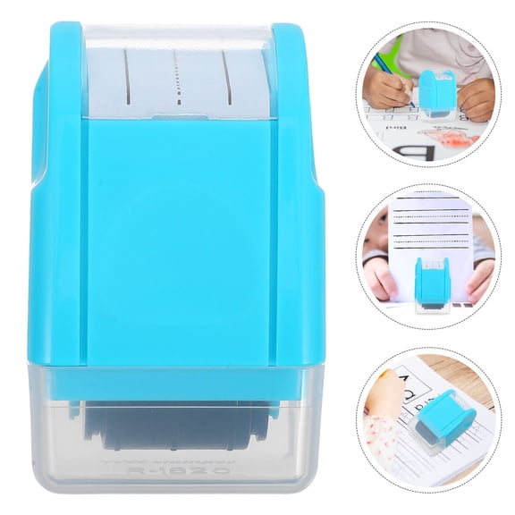 Clispeed Convenient Self Inking Handwriting Line Roller Stamps Portable