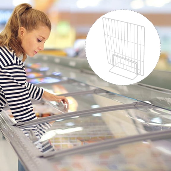 Clispeed White Freezer Wire Divider for Refrigerator and Cabinet Adjustable Shelf Organizer
